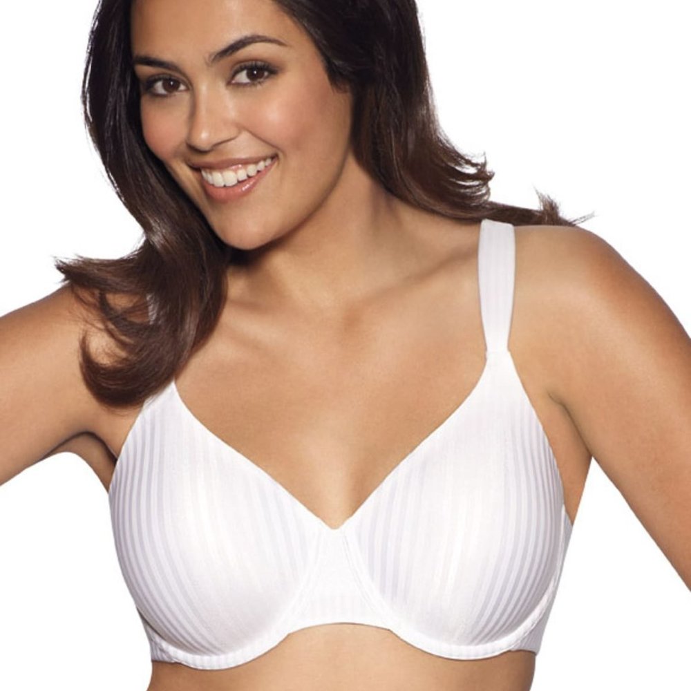 Playtex NWT White Stripe PerfectlySmooth Underwire 4747 40D